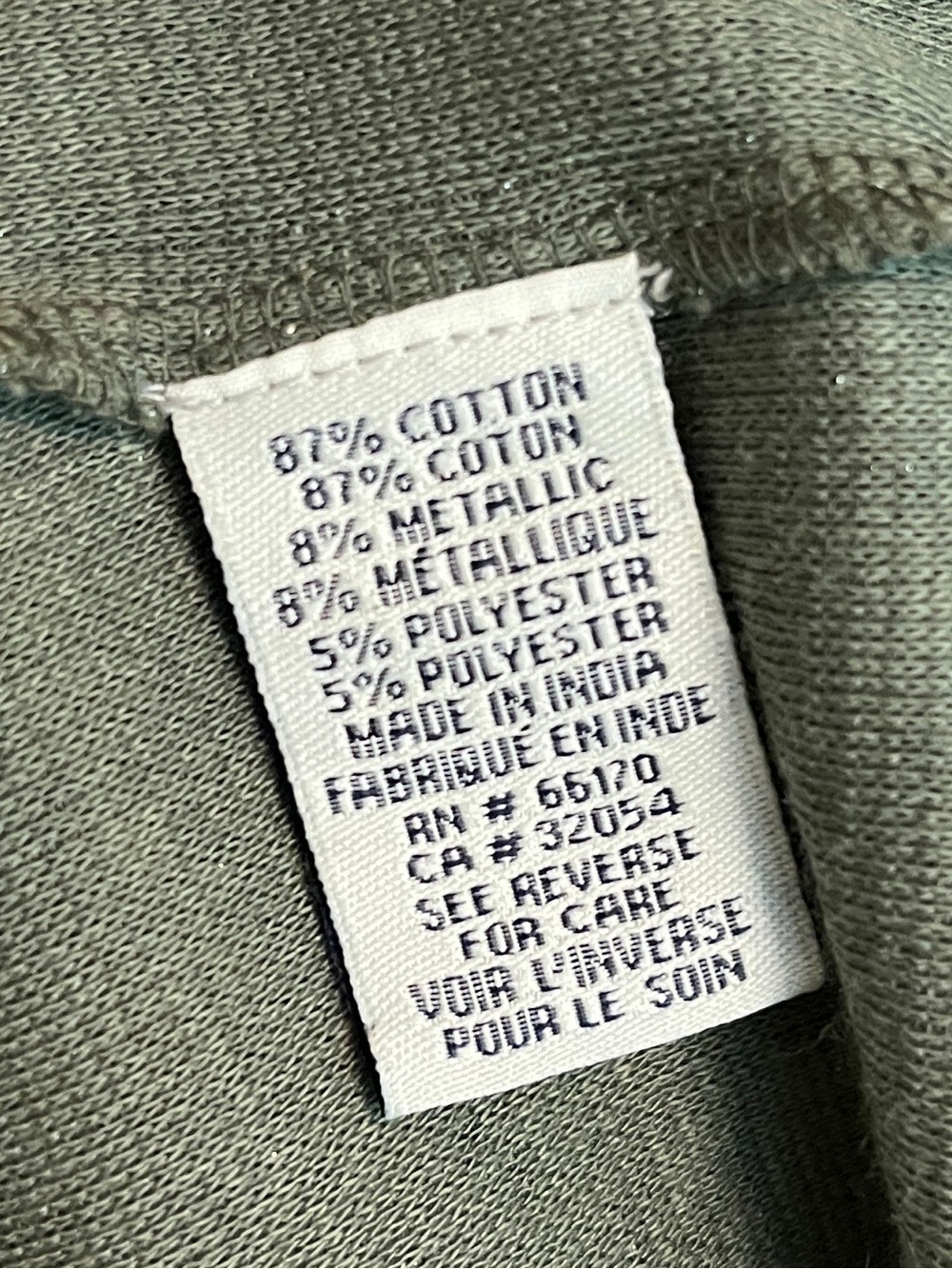 Ranna Gill Anthropologie Bowen Blouse Sage Green Metallic XL - Picture 6 of 6